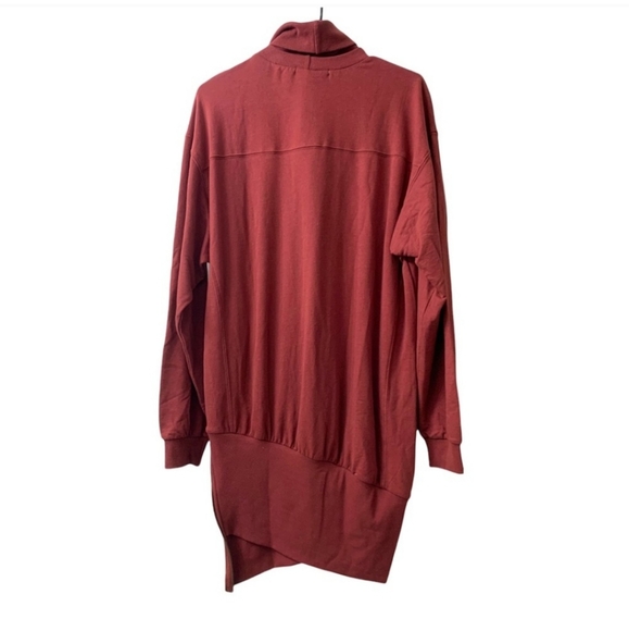 YOUNG FABULOUS AND BROKE Turtleneck Sweater Tunic Side Zipper Mini Dress - Picture 5 of 6